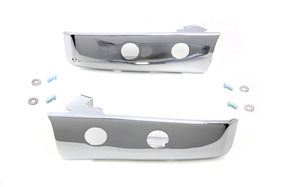 HARLEY Chrome Slotted Saddlebag Filler Strip Kit Fits 2014-UP FLT,