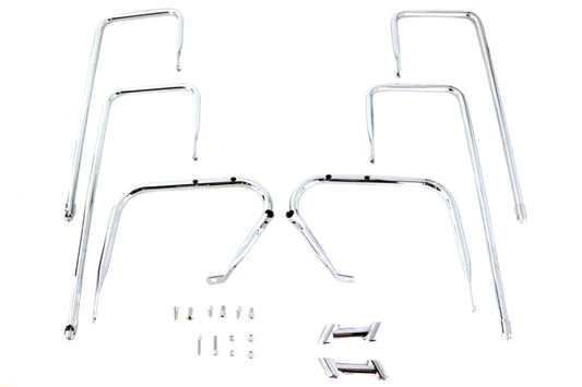 HARLEY Saddlebag Guard Kit Chrome fits 2009-2013 FLT,