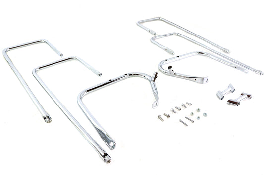 HARLEY Saddlebag Guard Kit Chrome fits 2009-2013 FLT,