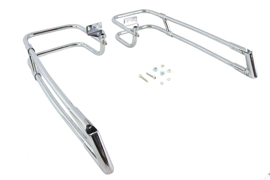 HARLEY Saddlebag Guard Kit Chrome fits 2014-UP FLT,