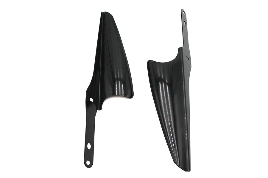 HARLEY Black Fork Mount Wind Deflector Set Fits 2006-2013 FLHT,   2006-2023 FLHX,   2006-UP FLHR,