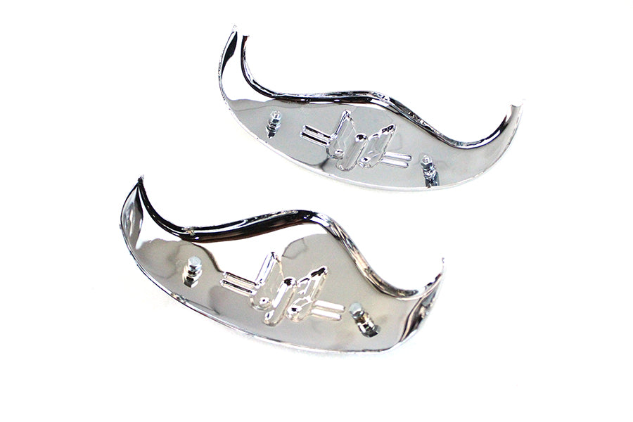 HARLEY Chrome Rocket Fender Tip Set fits 1936-1948 EL,