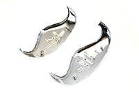 HARLEY Chrome Rocket Fender Tip Set fits 1936-1948 EL,