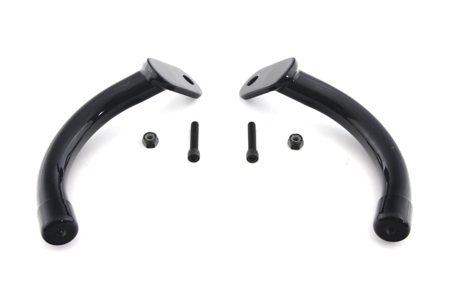 HARLEY Black Saddlebag Guard Eliminator Brackets Fits 1997-2008 FLT,