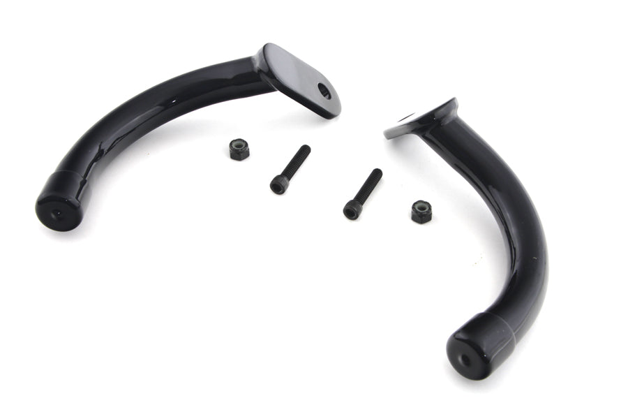 HARLEY Black Saddlebag Guard Eliminator Brackets Fits 1997-2008 FLT,