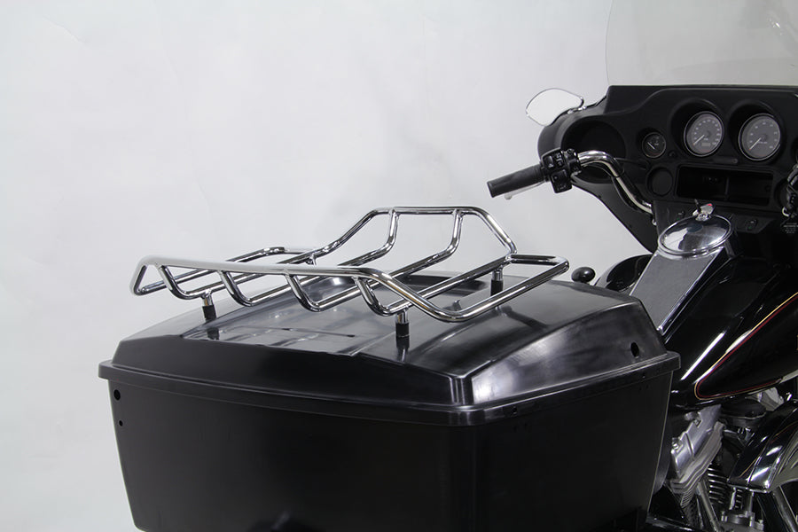 HARLEY Chrome Touring Luggage Rack Fits 0-  Custom, application for all King and Chopped Tour-Pak li