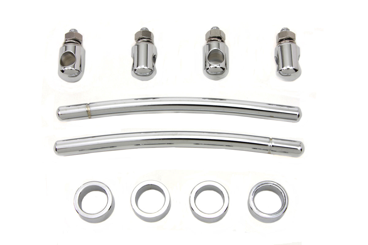 HARLEY Chrome Front Fender Trim Rail Kit fits 0-  Custom,