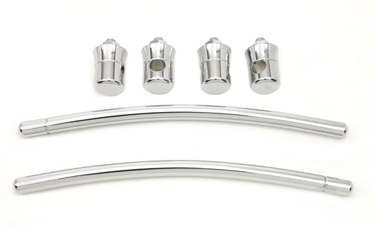 HARLEY Chrome Front Fender Trim Rail Kit fits 1949-UP FL,