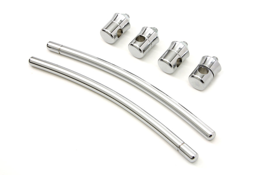 HARLEY Chrome Front Fender Trim Rail Kit fits 1949-UP FL,