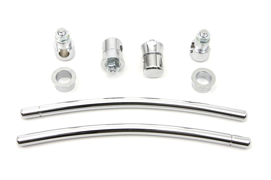 HARLEY Chrome Front Fender Trim Rail Kit fits 1949-UP FL,