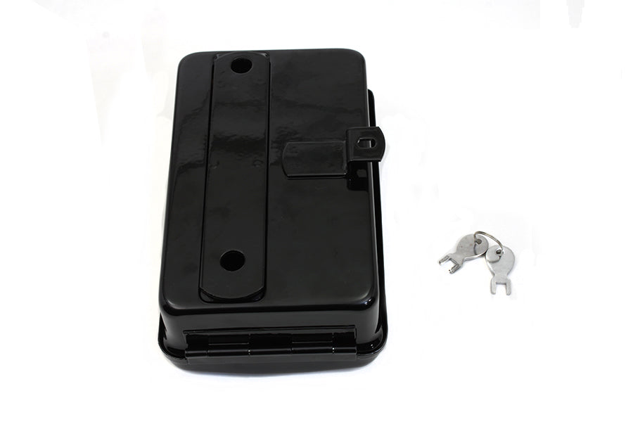 HARLEY Rectangular Black Tool Box fits 1936-1939 EL,