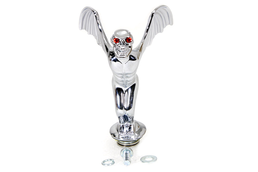 HARLEY Flying Skull Fender Ornament fits 0-  Custom,