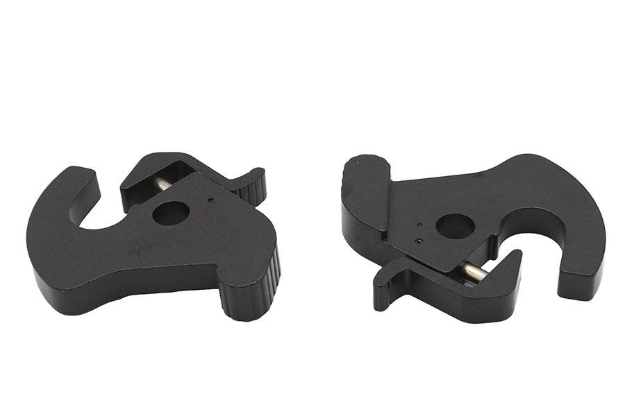 HARLEY Black Rotary Latch Kit Fits 0-  All, with detachable side plates and Tour-Pak luggage carrier