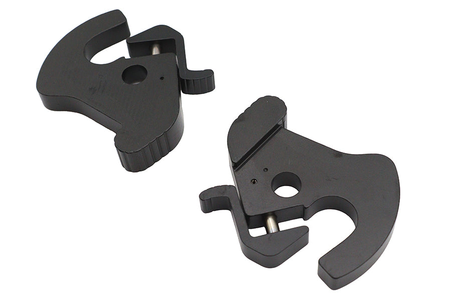 HARLEY Black Rotary Latch Kit Fits 0-  All, with detachable side plates and Tour-Pak luggage carrier