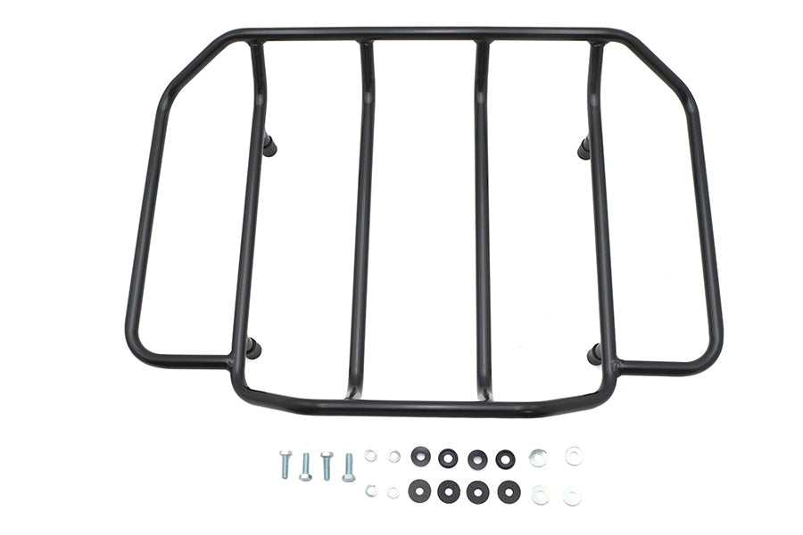 HARLEY Gloss Black Touring Luggage Rack Fits 0-  Custom, application for all King and Chopped Tour-P