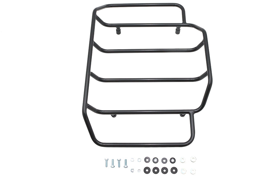 HARLEY Gloss Black Touring Luggage Rack Fits 0-  Custom, application for all King and Chopped Tour-P