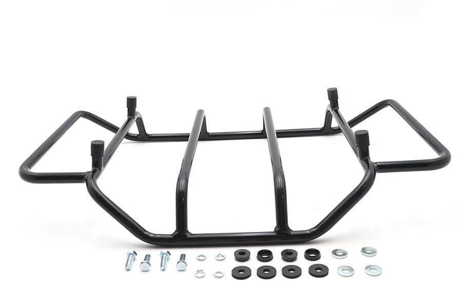 HARLEY Gloss Black Touring Luggage Rack Fits 0-  Custom, application for all King and Chopped Tour-P
