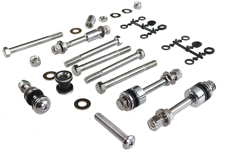HARLEY Side Plate Docking Hardware Kit Fits 1984-1999 FXSTS, models with VT #50-1617 Sissy Bar Detac