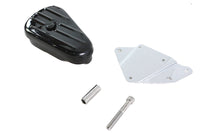 HARLEY Black Left Side Oval Tool Box and Mount Kit fits 1984-1999 FXST,  1990-1999 FLST,