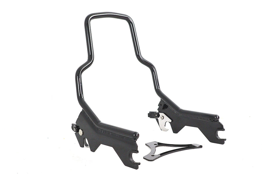 HARLEY 8-1/2 inch Short Detachable Sissy Bar Gloss Black Fits 2018-UP FLDE,   2018-UP FLHC,   2018-U