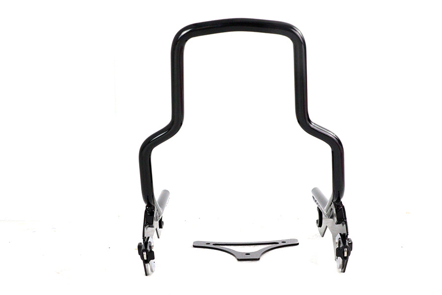 HARLEY 8-1/2 inch Short Detachable Sissy Bar Gloss Black Fits 2018-UP FLDE,   2018-UP FLHC,   2018-U