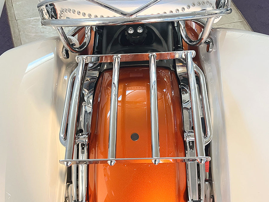 HARLEY Retro 4 Rail Luggage Rack Chrome Fits 2009-UP FLHR,