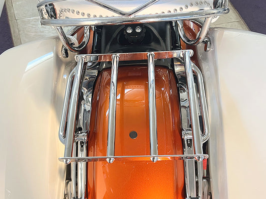 HARLEY Retro 4 Rail Luggage Rack Chrome Fits 2009-UP FLHR,