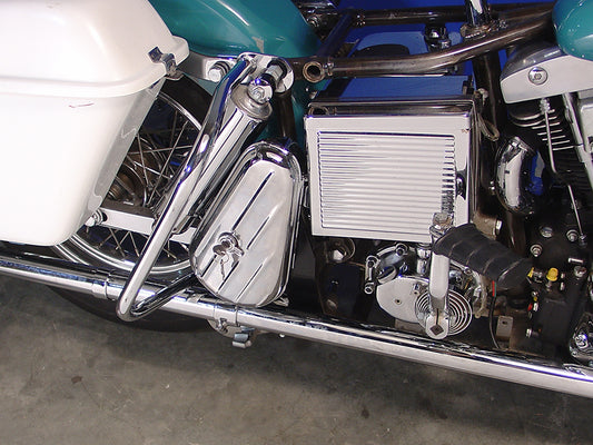 HARLEY Chrome Right side Tool Box Kit fits 1977-1984 FL,   1977-1984 FX,