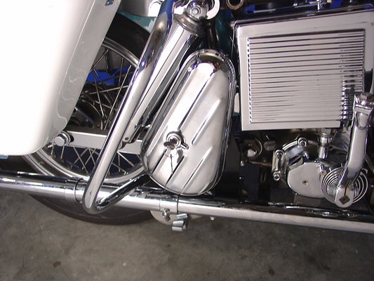 HARLEY Chrome Right side Tool Box Kit fits 1977-1984 FL,   1977-1984 FX,