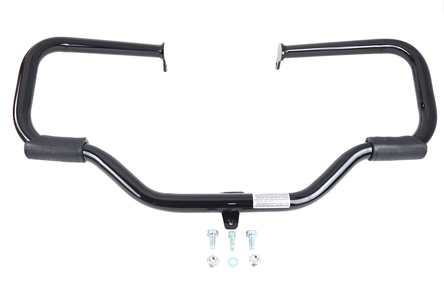 HARLEY OE Gloss Black Front Engine Bar with Footpeg Pads fits 2009-UP FLT,  2009-UP FLHT,  2009-UP FLHR,  2009-UP FLHX,