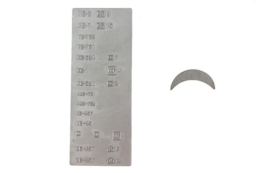 HARLEY Forging Number Plate with Neck Extension Set Fits 1947-1947 FL,   1947-1947 EL,