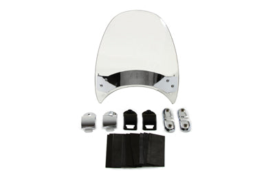 HARLEY Flyscreen Windshield with Light Grey Tint Fits 1982-1994 FXR,   1982-1994 FXRS,   1993-2005 F