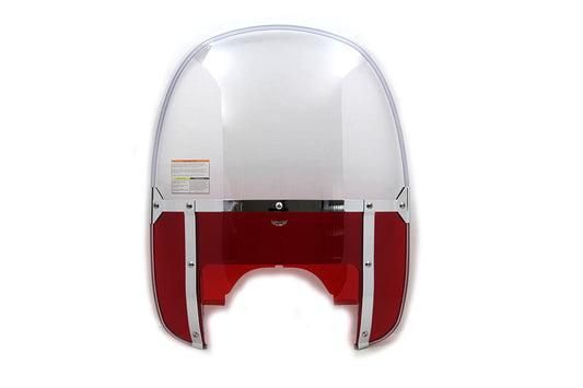 HARLEY Beaded Windshield Red Fits 1960-1984 FLH,