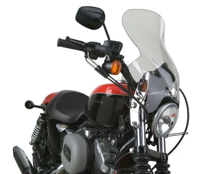 HARLEY Wave Q R  Windshield with Dark Tint fits 2006-2011 XL,  2007-2012 XL,  2012-2016 XL,  1988-2010 XL,  1996-2010 XL,  2004-2013 XL,  2005-2010 XL,  2009-2016 XL,  1993-2005 FXDL,  1995-2005 FXD,  1995-2005 FXDC,  1995-2005 FXDX,