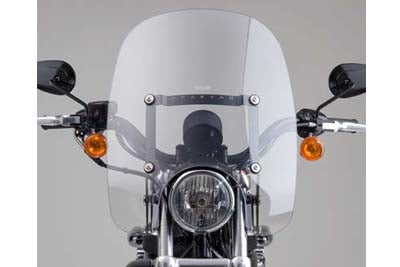 HARLEY Spartan Quick Release Windshield Clear Fits 1996-2010 XL,