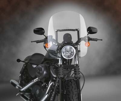 HARLEY Spartan Quick Release Windshield Clear Fits 1996-2010 XL,