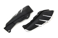 HARLEY Black Windshield Deflector Set with Chrome Trim Fits 2009-UP FLT,