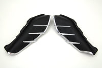 HARLEY Black Windshield Deflector Set with Chrome Trim Fits 2009-UP FLT,