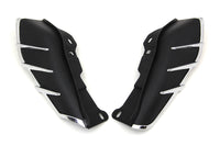 HARLEY Black Windshield Deflector Set with Chrome Trim Fits 2009-UP FLT,