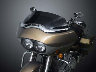 HARLEY Wave Windscreen Low Dark Tint fits 1998-2013 FLTR,  2010-2013 FLTRU,  2010-2013 FLTRX,