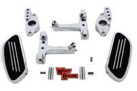HARLEY Passenger Footboard Set with Swingarm Mount Kit Fits 1982-2006 FLT,   1982-2006 FLT,