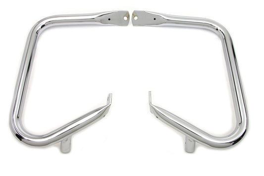 HARLEY Chrome Rear Buffalo Engine Bar Set fits 1997-2013 FLHT,  1997-2013 FLHR,  1997-2003 FLTR,  1997-2008 FLHX,