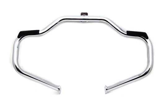 HARLEY Chrome Front Engine Bar with Footpeg Pads fits 1997-2008 FLT,