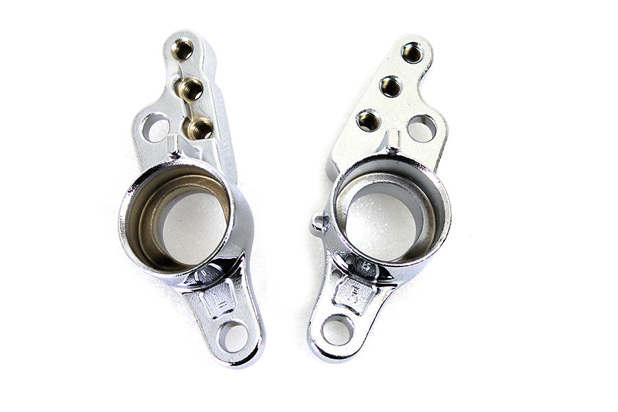 HARLEY Rear Frame Fork Bracket Set Chrome Fits 2007-2008 FLT,