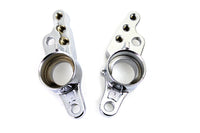 HARLEY Rear Frame Fork Bracket Set Chrome Fits 2007-2008 FLT,