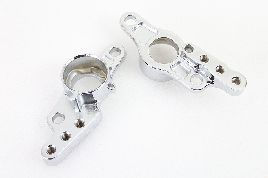 HARLEY Rear Frame Fork Bracket Set Chrome Fits 2007-2008 FLT,