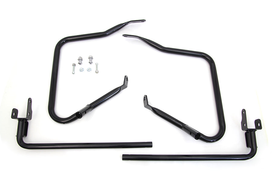 HARLEY Black Rear Engine Bar Set fits 2014-UP FLH,  2014-UP FLHX,  2014-UP FLHXS,  2014-UP FLTRX,  2014-UP FLTRXS,  2014-UP FLTRUSE,  2014-UP FLHRSE,  2014-UP FLHR,  2014-UP FLHRC,  2014-UP FLHTCU,