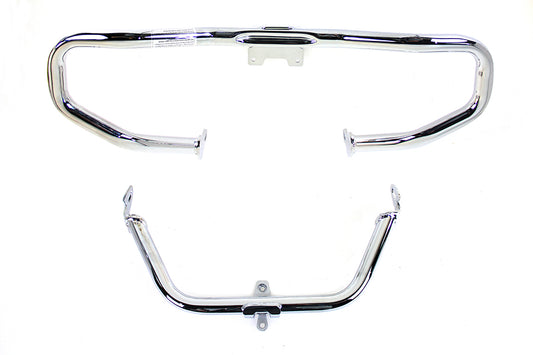 HARLEY Chrome Chopped Front Engine Guard Fits 2014-UP FLTR, except 2018-up FLTRXSE / models equipped
