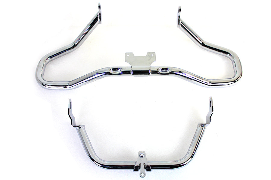 HARLEY Chrome Chopped Front Engine Guard Fits 2014-UP FLTR, except 2018-up FLTRXSE / models equipped