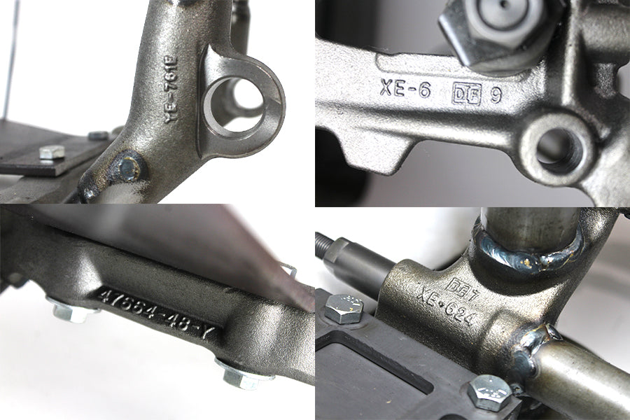 HARLEY Replica  inchHM inch Straight Leg Rigid Frame Fits 0-  Custom, application 1948-1984 FL,
